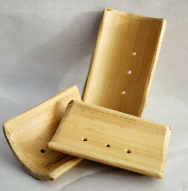 porte savon en bambou